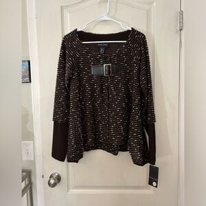 NWT Frank Lyman Top/Wrap